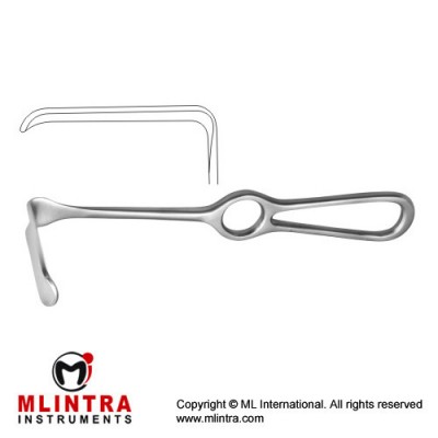 Caspar Retractor Stainless Steel, 21 cm - 8 1/4" Blade Size 67 x 17 mm